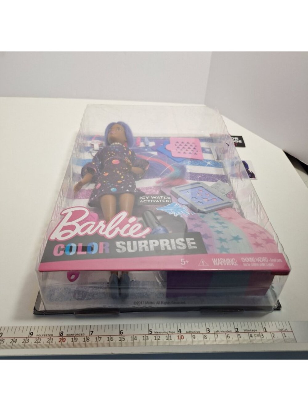 Barbie Color Change Surprise Doll Purple Hair Space Dress Damaged Box - Picture 9 of 12